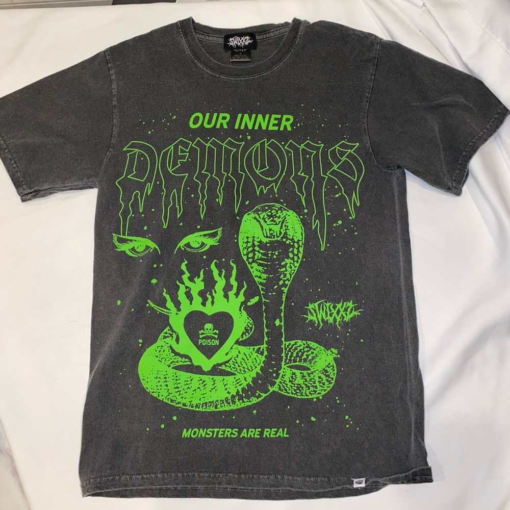 ZUMIEZ SWIXXZ Inner Demons Black Wash T-Shirt